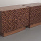 Contemporary Pair of Brutalist Sideboards Made of Solid Wood