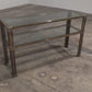 Giovanni Santoni Console made off brass and glass 1970 Italy
