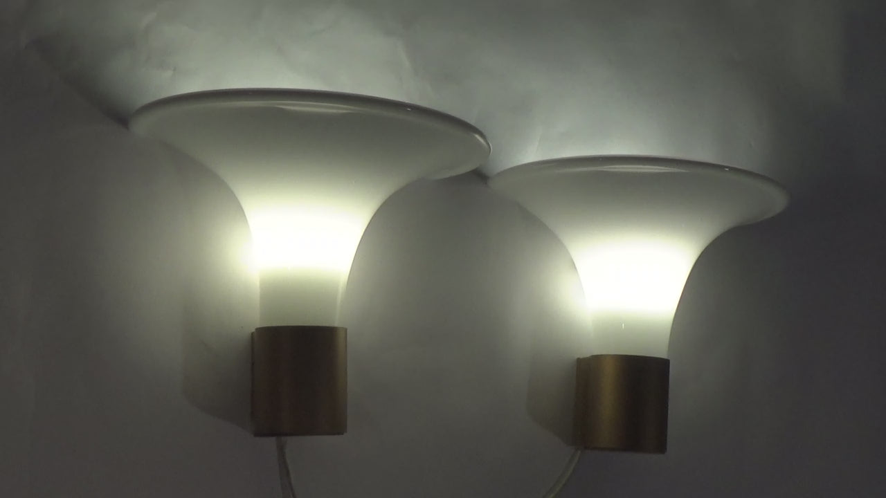 Mandarin Wall Lamp by Michael Bang for Holmegaard, 1980s