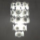 Italian Mid-Century Murano, Venetian Glass Disc Chandelier by Vistosi