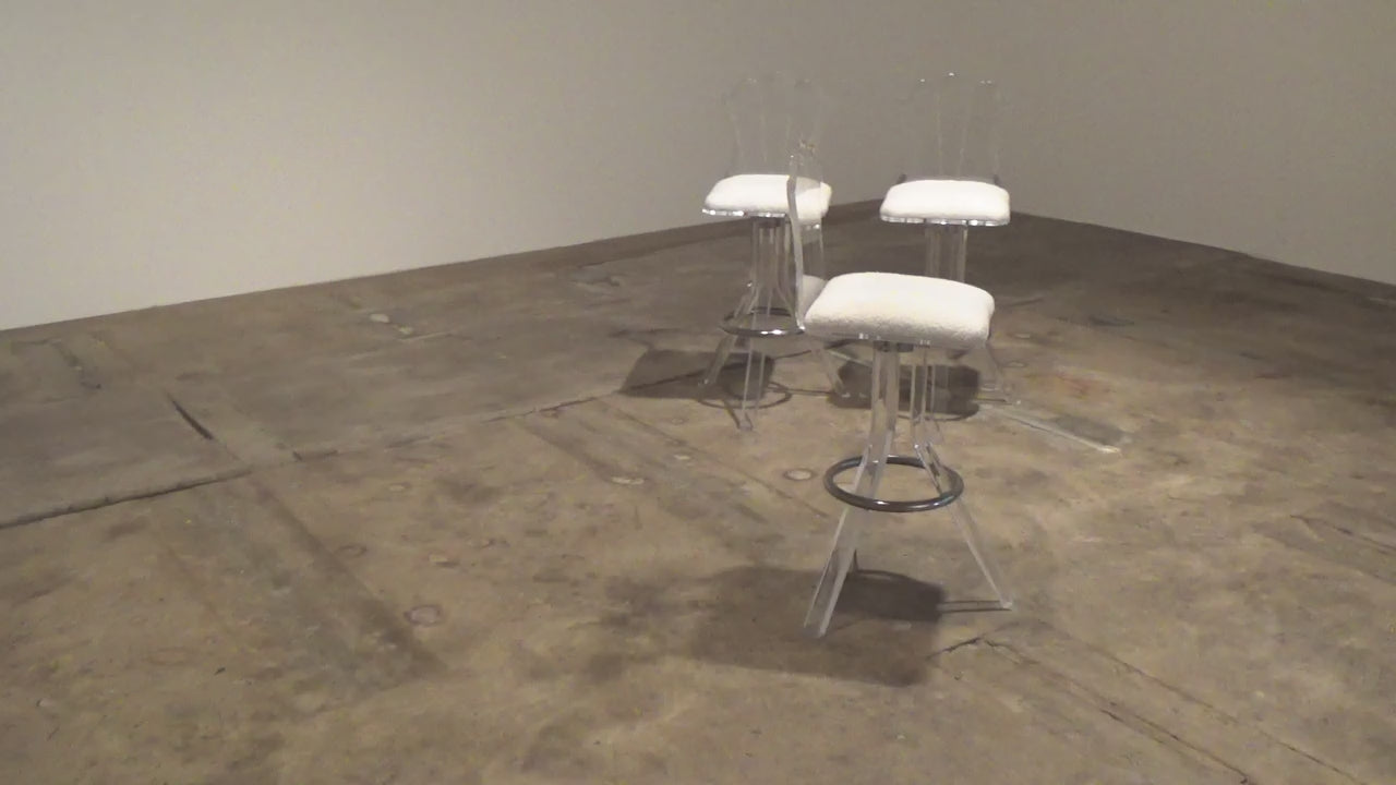 Plexiglas barkrukken van lucite en chrome draaibare barstoelen,Hill Manufacturers