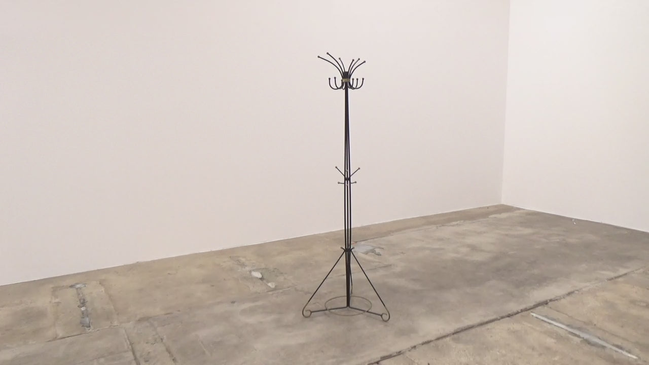 Franse Handgesmede ijzeren kapstok ontwerp van Jean Royere 1960