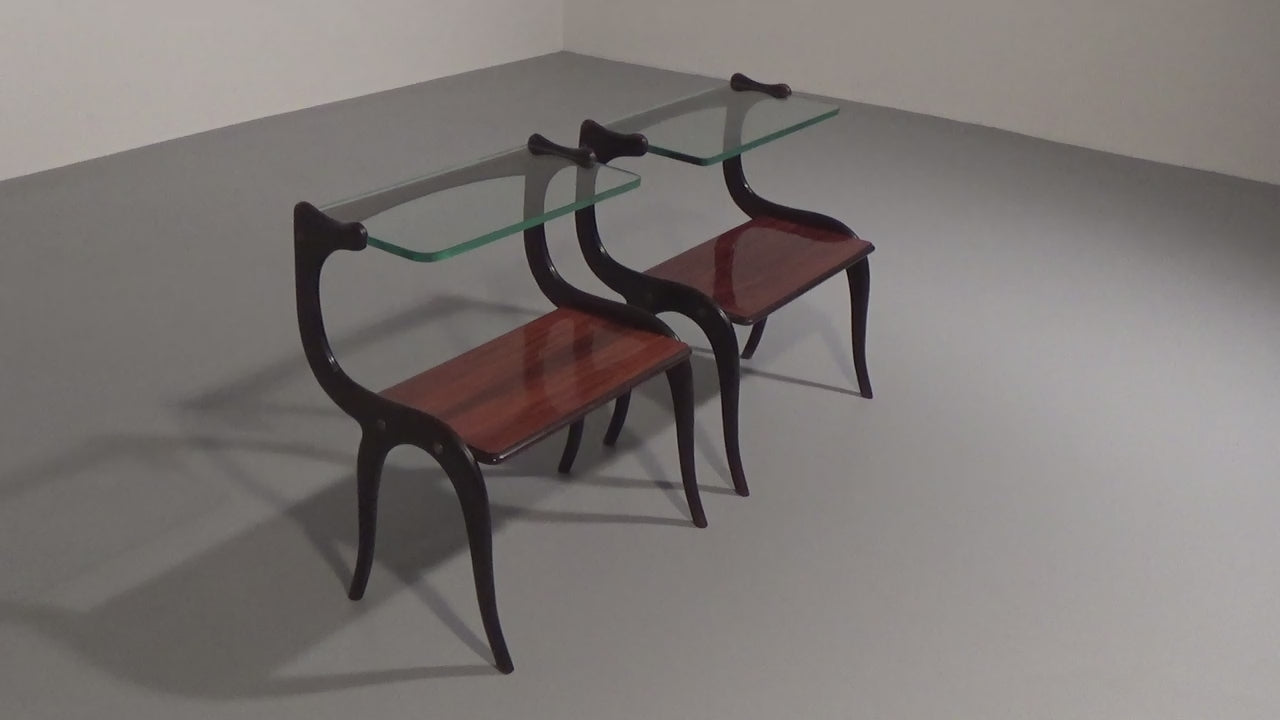 Mid-Century Italian set  Side Tables Attributed to Ico Parisi