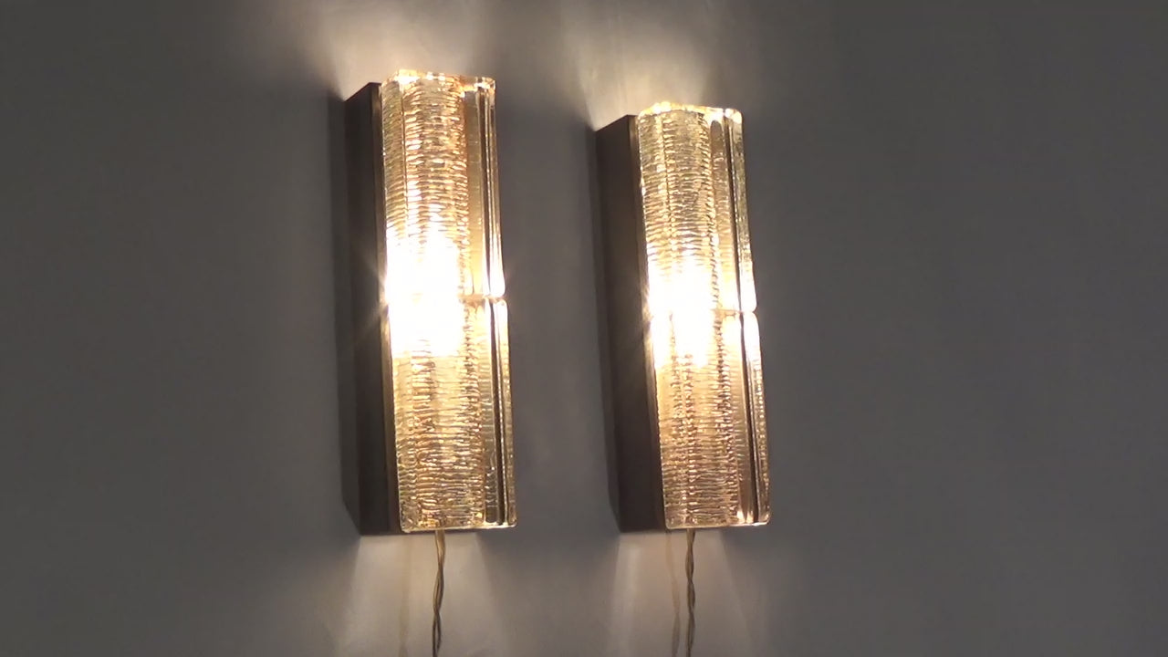 Atlantic Double Wall Lamp by Vitrika, 1970s Danish Design