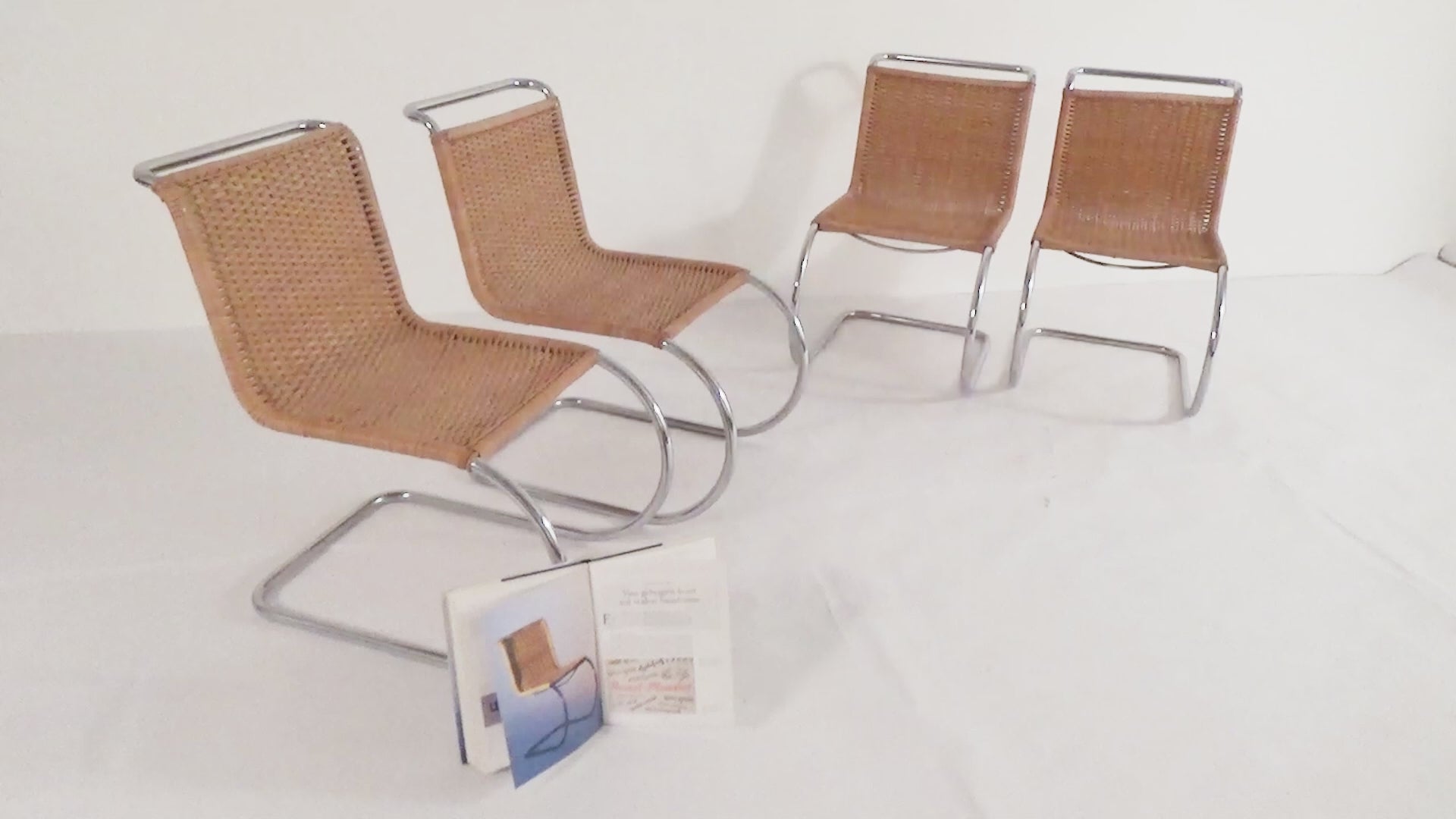 Thonet Iconic Ludwig Mies van der Rohe MR 533 Floating Chairs 