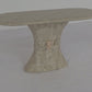 Vintage Postmodern Creamy Console Table with Regency Details