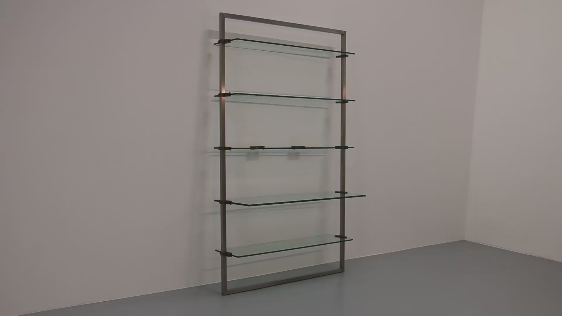 Peter Ghyczy 1970 Corner Cabinet – Iconic Stainless Steel and brass Model R16