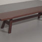 Torbecchia Solid Walnut Bench by Giovanni Michelucci