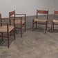 Dining Chairs by Hans Wegner for Carl Hansen & Søn,Denmark 2 CH37 and 2 CH36