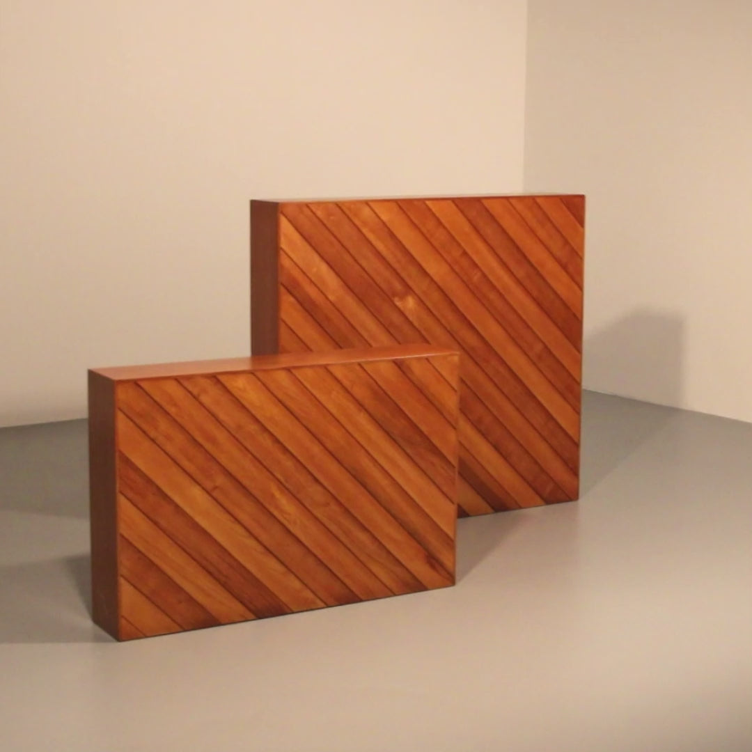 Beechwood Room Divider with Elegant Slatted Design