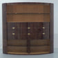 Iconic Aldo Tura Brown Goatskin Bar Cabinet with Electric Lift & Mirror Interior.