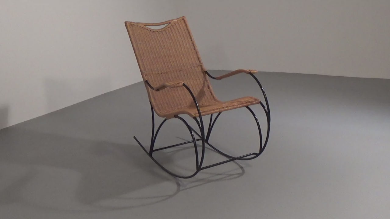 Rocking chair by Carl Auböck for Werkstätte Carl Auböck, 1950s