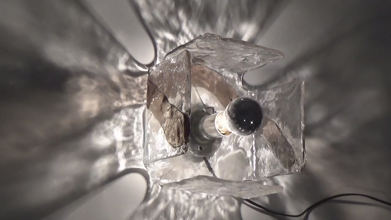 Carlo Nason wallamp from Muranoglass for Kalmar 1960 Austria