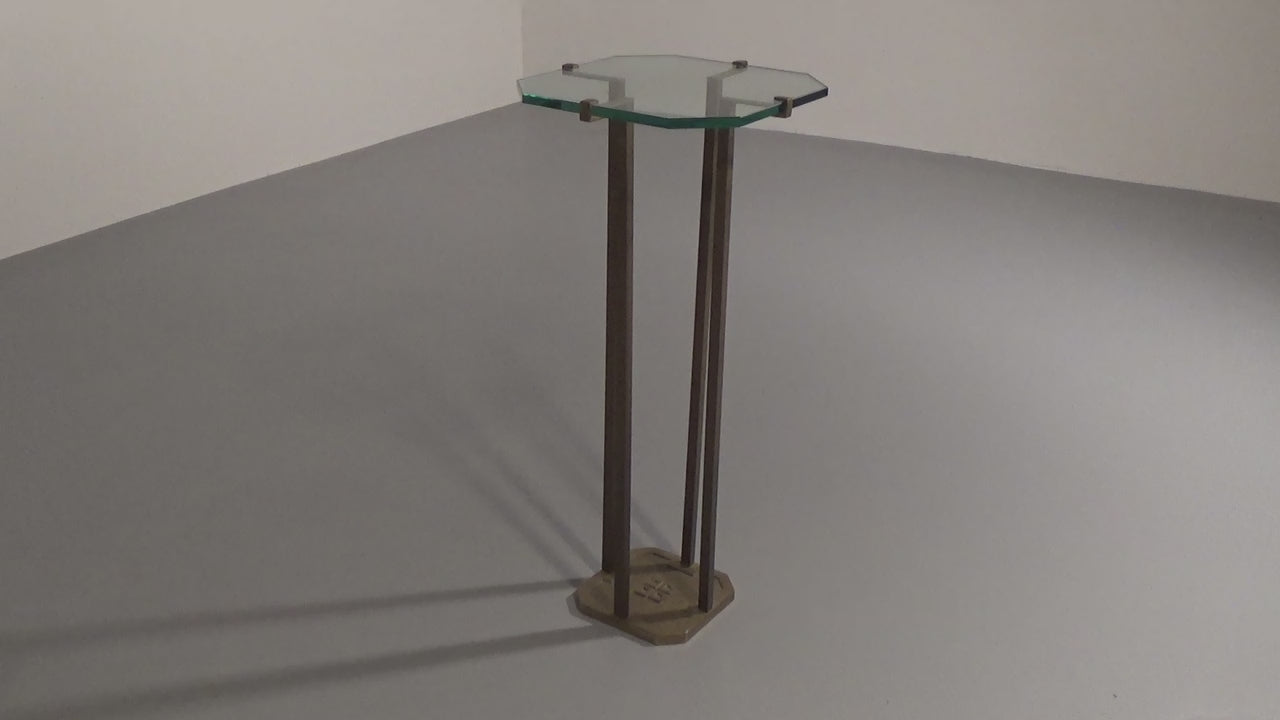 Rare Peter Ghyczy T18 Side Tables, 1970s Design 73 cm high