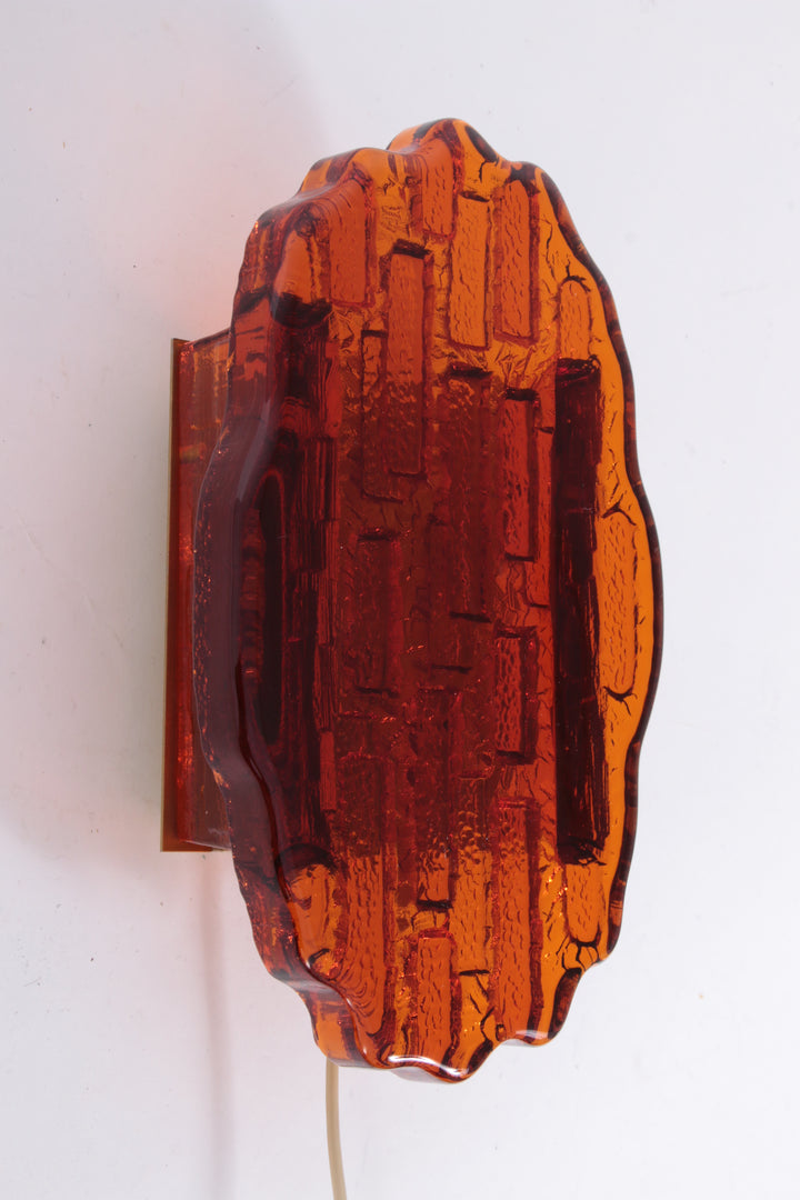 Rare and stylish Scandinavian wall sconce from the 1960s,