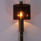 Danish Gilt Brass & Smoked Acrylic Glass Sconce from Hassel & Teudt, 1960s
