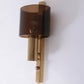 Danish Gilt Brass & Smoked Acrylic Glass Sconce from Hassel & Teudt, 1960s
