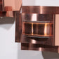 Set of 3 wall lamps Svend Aage Holm Sørensen brutalist and copper,1960
