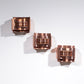 Set of 3 wall lamps Svend Aage Holm Sørensen brutalist and copper,1960