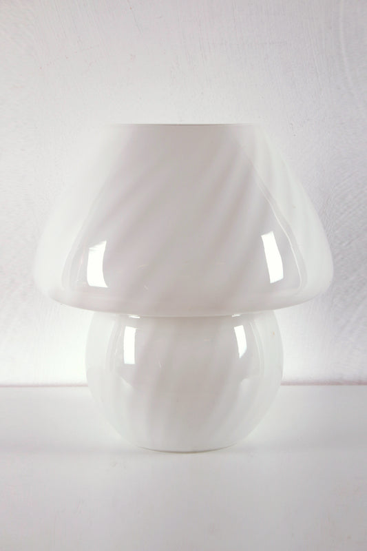 Champignonlamp mooi wit glas van het Model 6282 voorkant licht uit