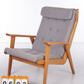 Vintage Rob Parry for Gelderland lounge chair model 1611, The Netherlands 1952 zijkant