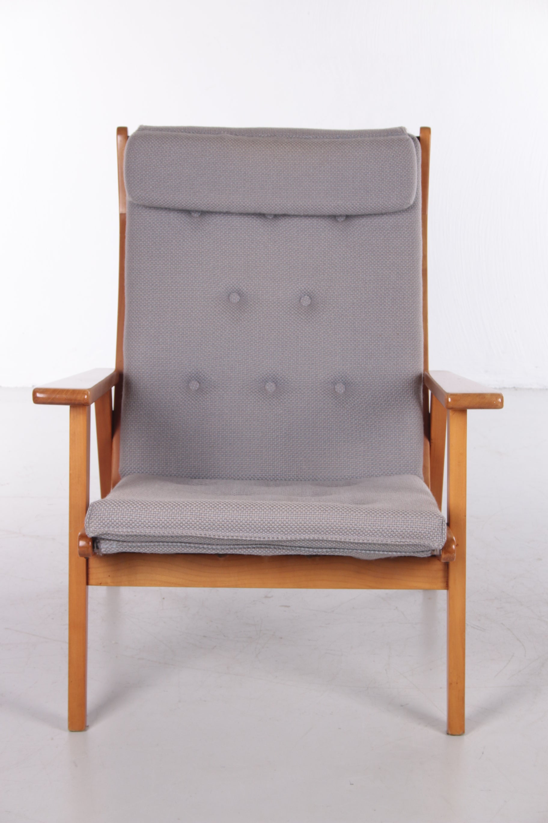 Vintage Rob Parry for Gelderland lounge chair model 1611, The Netherlands 1952 voorkant