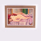 Naakt liggende vrouw gemaakt met olieverf op linnen jaren 60