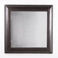 Brutalist Metal Square Wall Mirror, 1980s