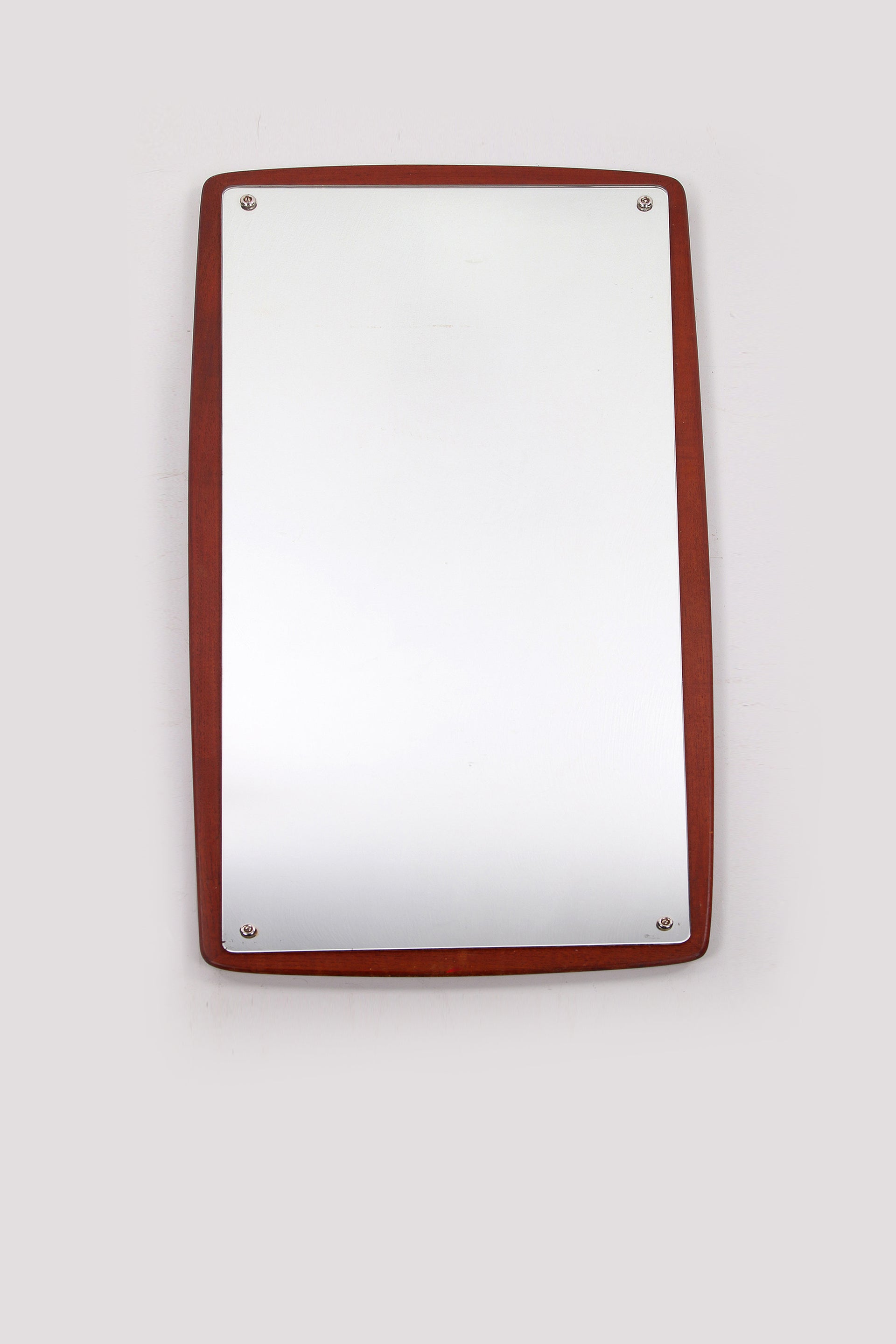 Beautiful Large Danish mirror on a teak edge 1960s