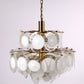 Murano White Chandelier by AV Mazzega, Italy