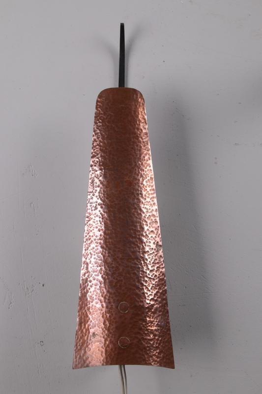 Vintage Danish copper wall lamp