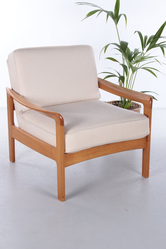 Deens Design teak fauteuil van Ole Wanscher,1960 Voorkant