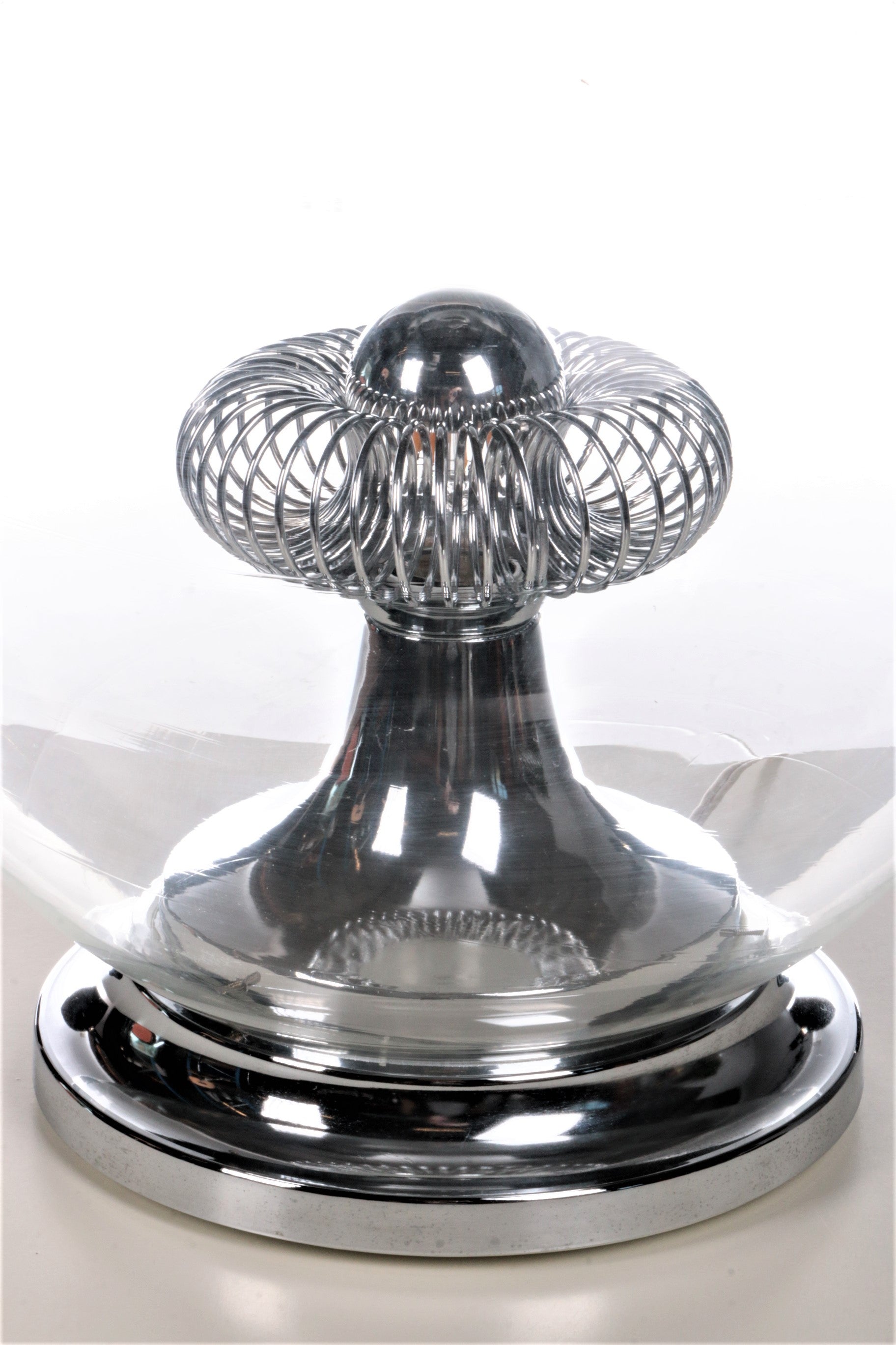 Italiaans design Tafellamp met spiraal gemaakt in de jaren60