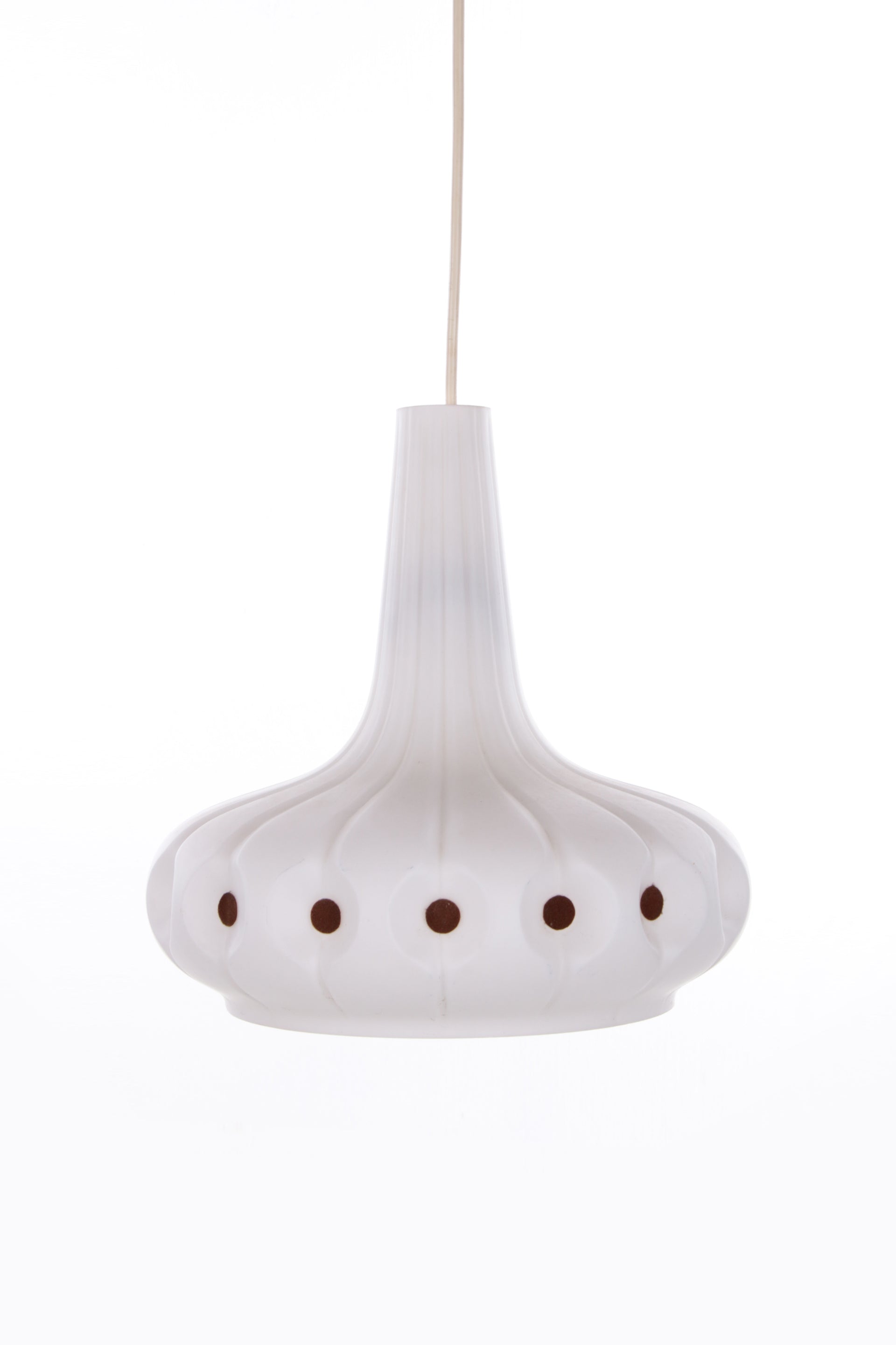 Vintage Peill & Putzler Pendant Lamp, 1970s – Organic Textured Opaline Glass