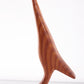 Vintage teak houten vogel
