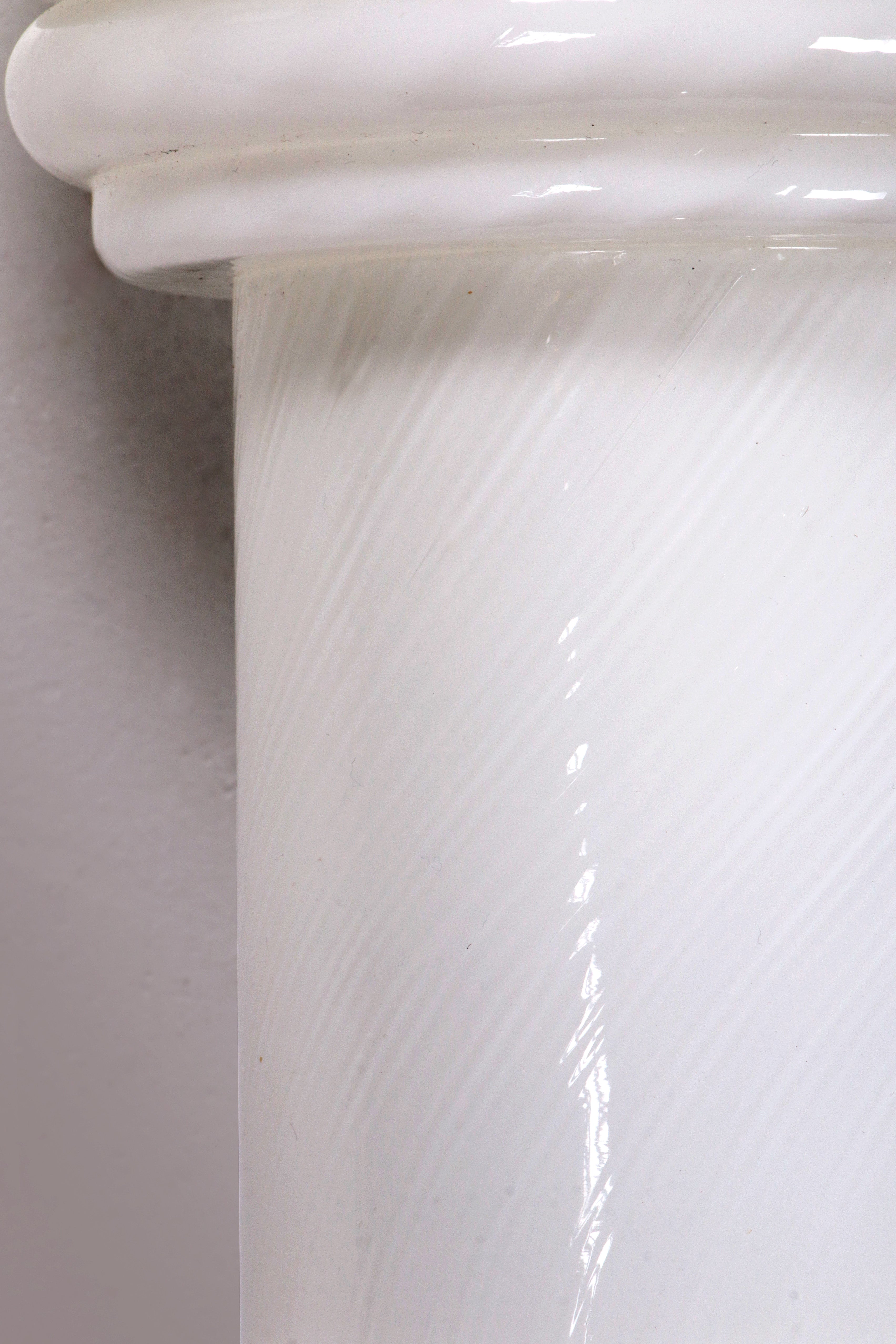 Vintage Set van 2 Opaline glazen lampjes,1960 Duitsland.