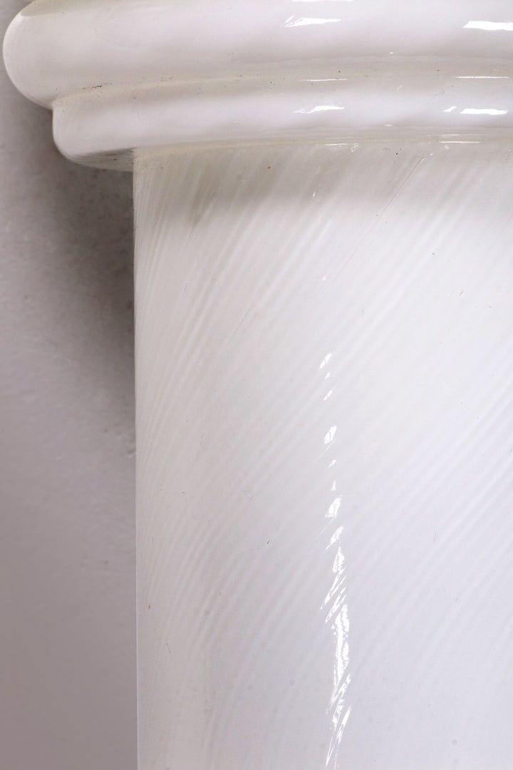 Vintage Set van 2 Opaline glazen lampjes,1960 Duitsland.