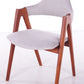 Set van 4 Deens Design eettafelstoelen Model Compas Kai Kristiansen voor sva Mobler totaal beeld van 1 stoel
