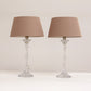 Set of German Glass Table Lamps by Ingo Maurer for Design M, 1970s