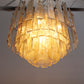 Jaren70 Grote Murano glas hanglamp van Mazzega,Italie