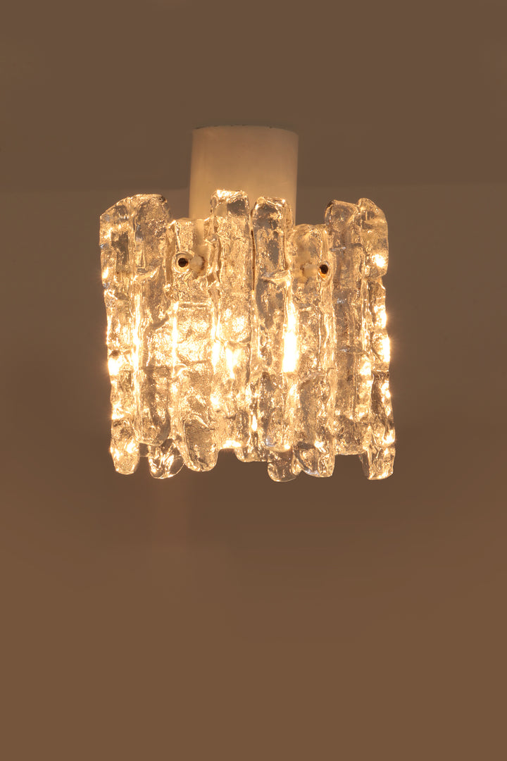 Kalmar Plafondlamp van muranoglas,1960 oostenrijk.