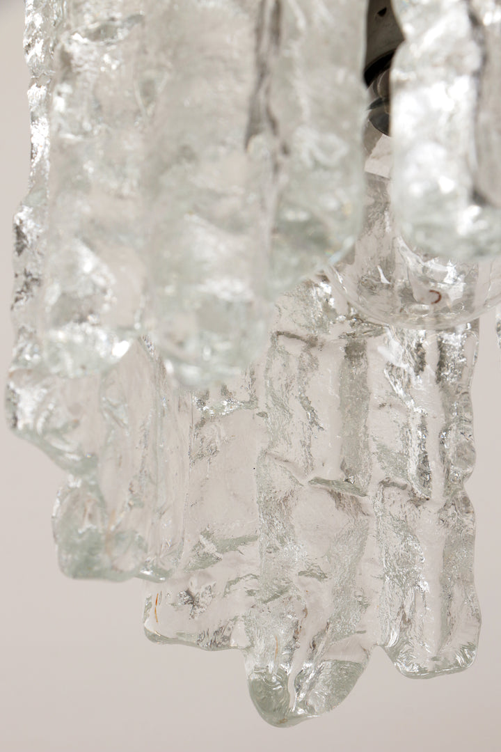 Kalmar Plafondlamp van muranoglas,1960 oostenrijk.