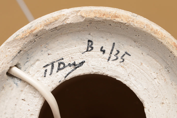 Tafellamp van keramiek ontwerp van Aldo Londi door Bergboms,1960s