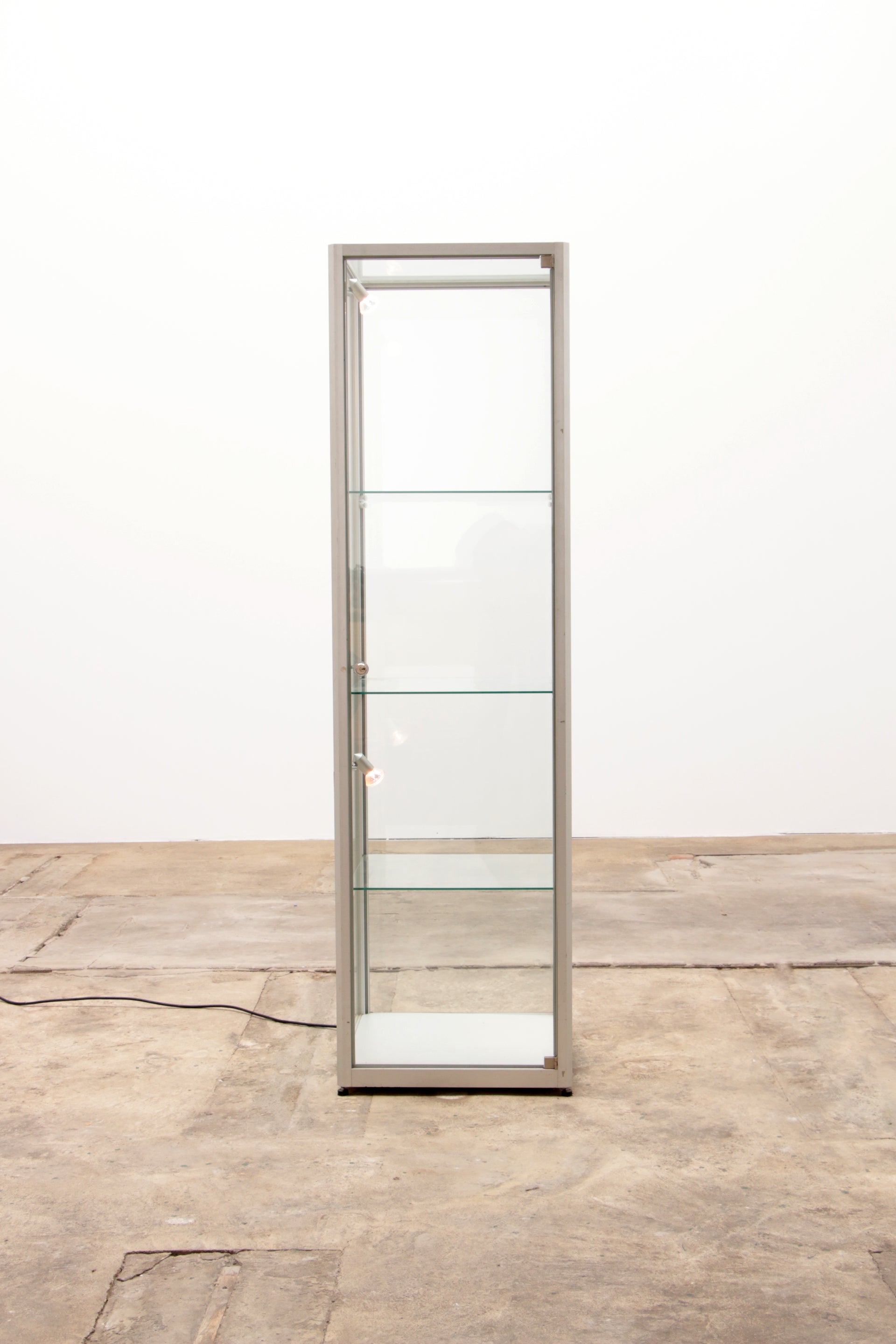 Square Display Cabinet with Lighting, 1980