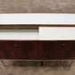 Sideboard and bar cabinet veneer rosewood with refrigerator, 1960 Germany.