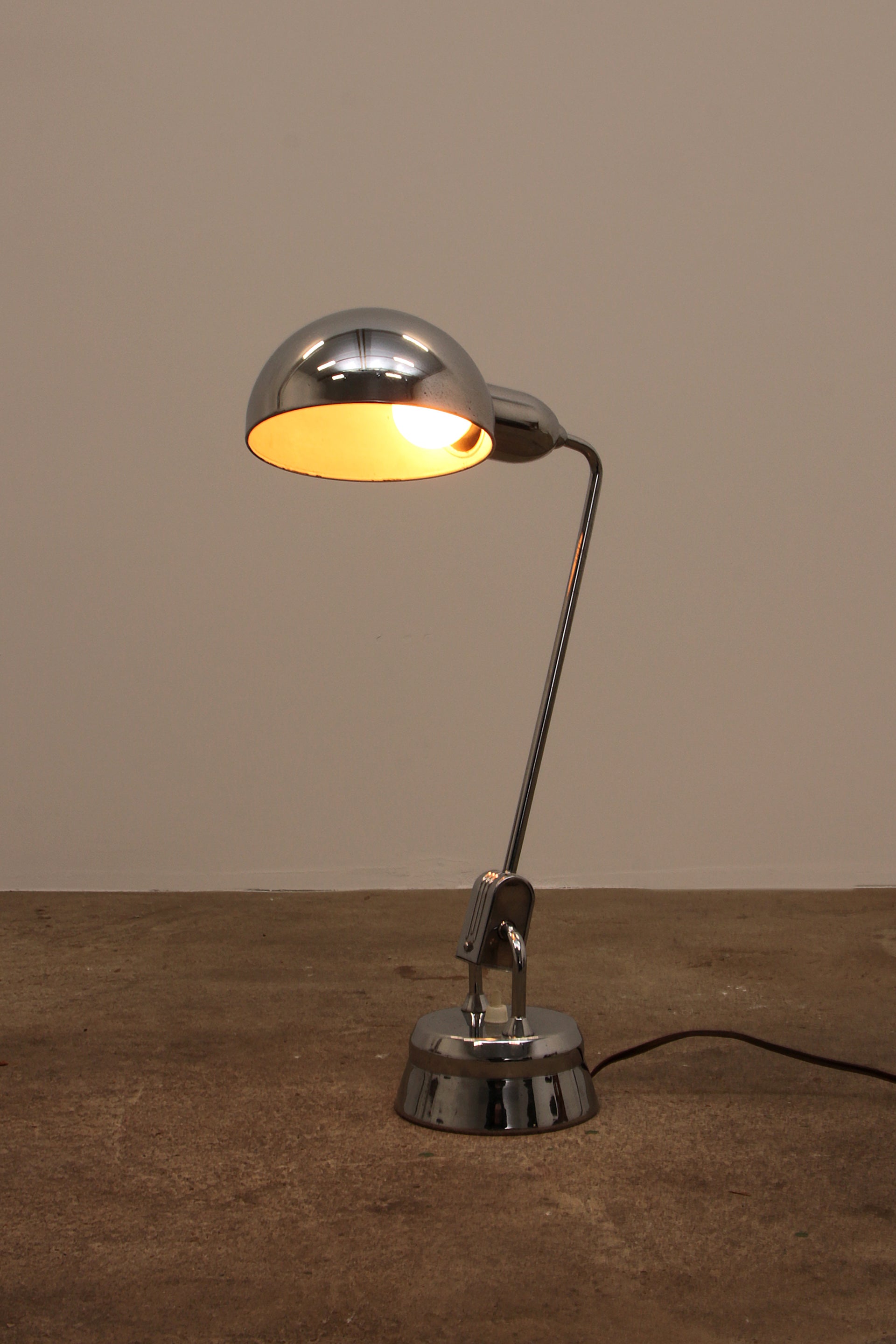 Original Jumo 600 Chrome Lamp Selected by Charlotte Perriand.