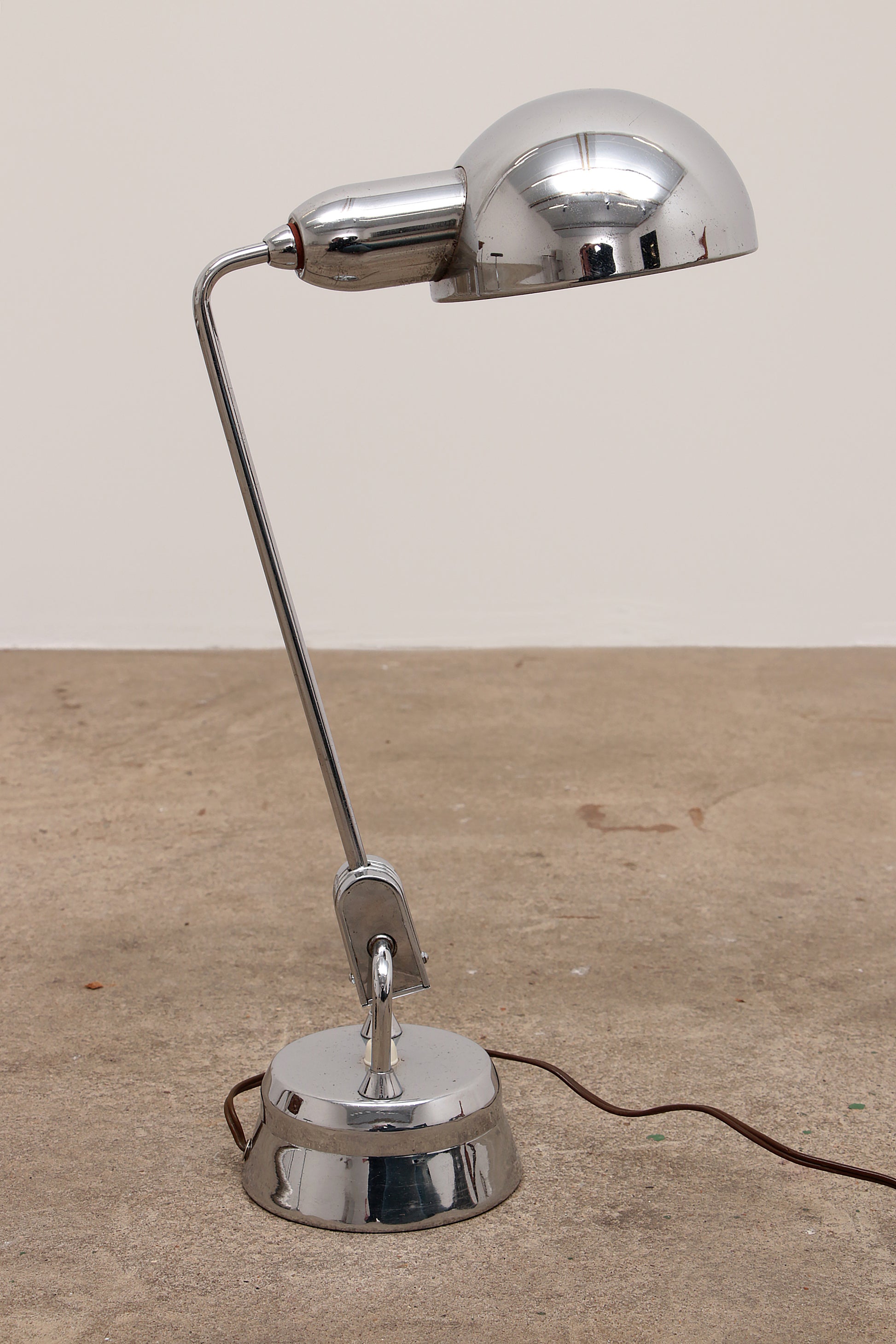 Original Jumo 600 Chrome Lamp Selected by Charlotte Perriand.