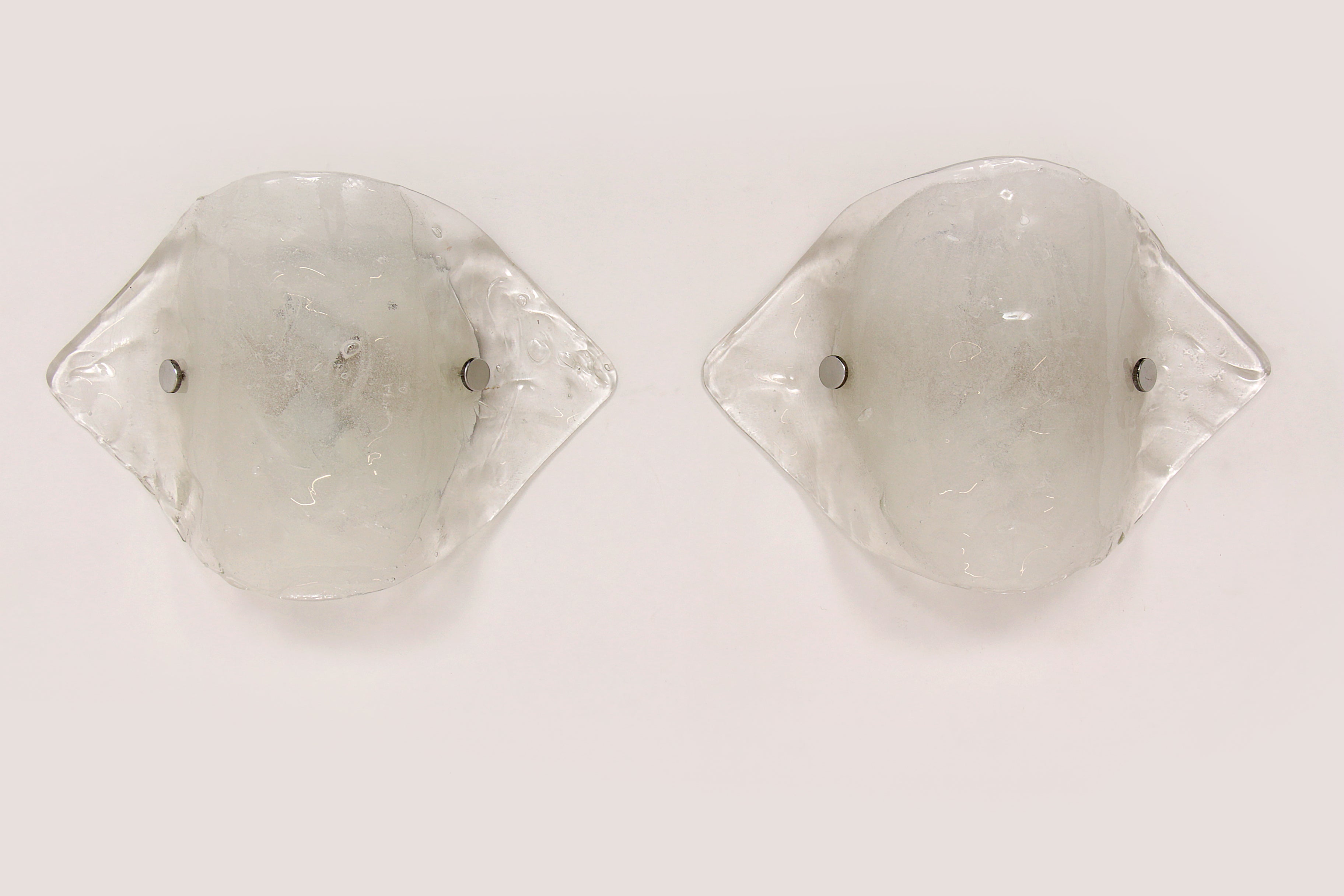 Set van 2 murano glas wandlampen van J.T. Kalmar, jaren 70.