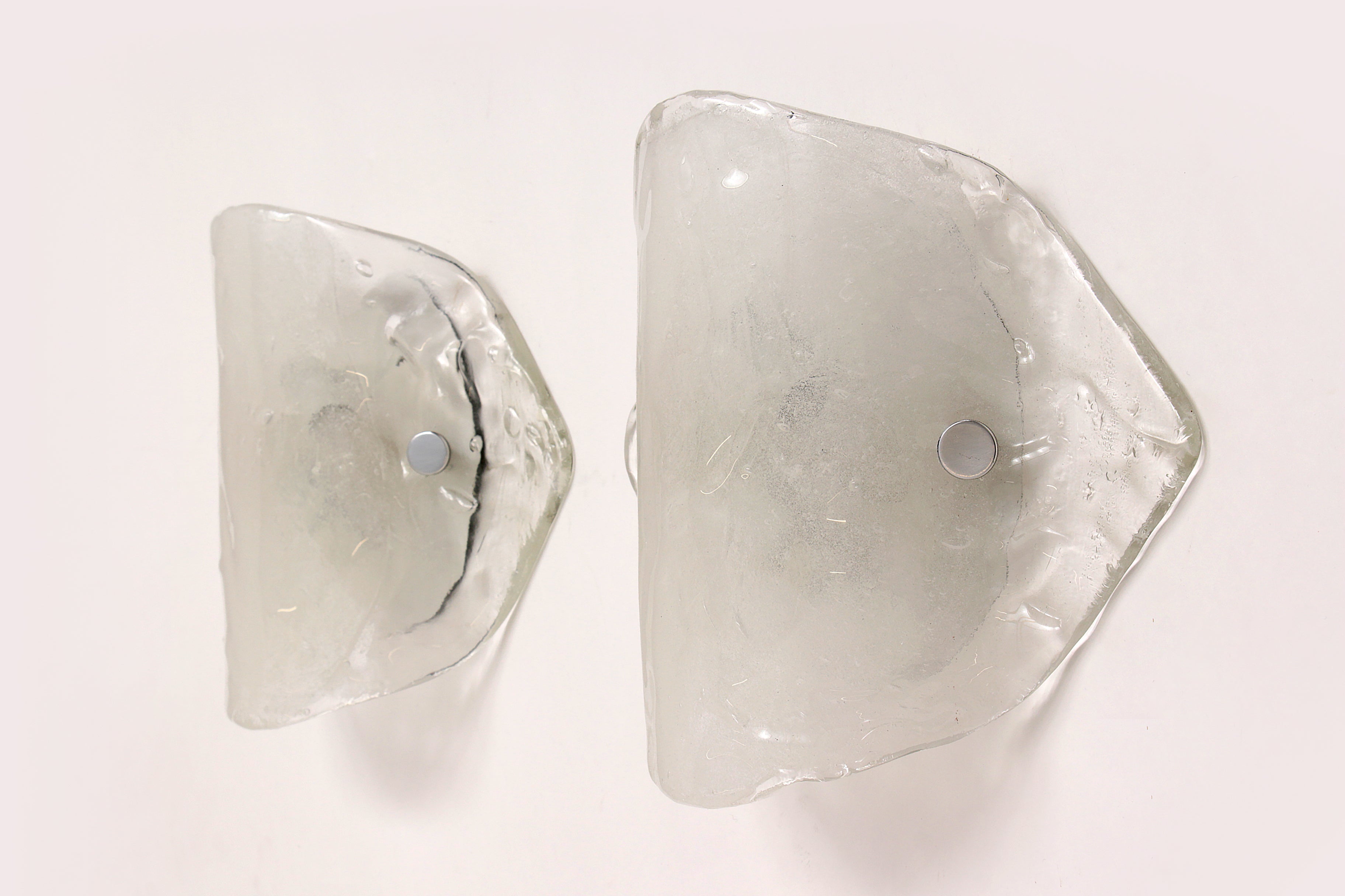 Set van 2 murano glas wandlampen van J.T. Kalmar, jaren 70.