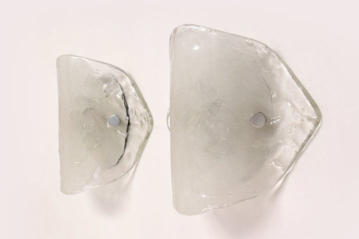 Set van 2 murano glas wandlampen van J.T. Kalmar, jaren 70.